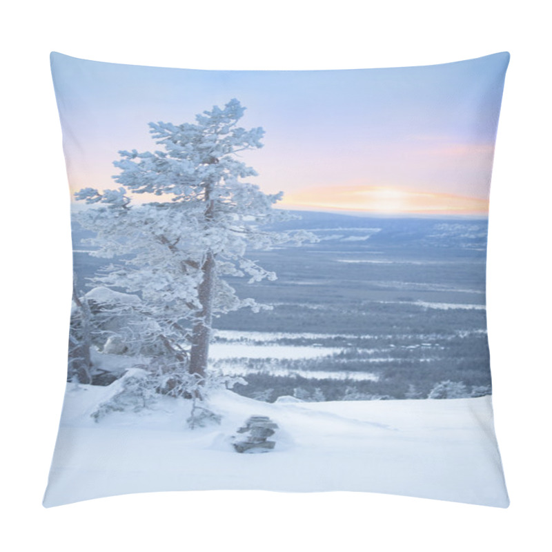 Personality  Snowy Tree At Dawn / Winter Morning Pillow Covers