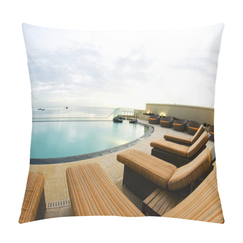 Personality  Infinity Pool Luxury Port Of Spain Trinidad Pillow Covers