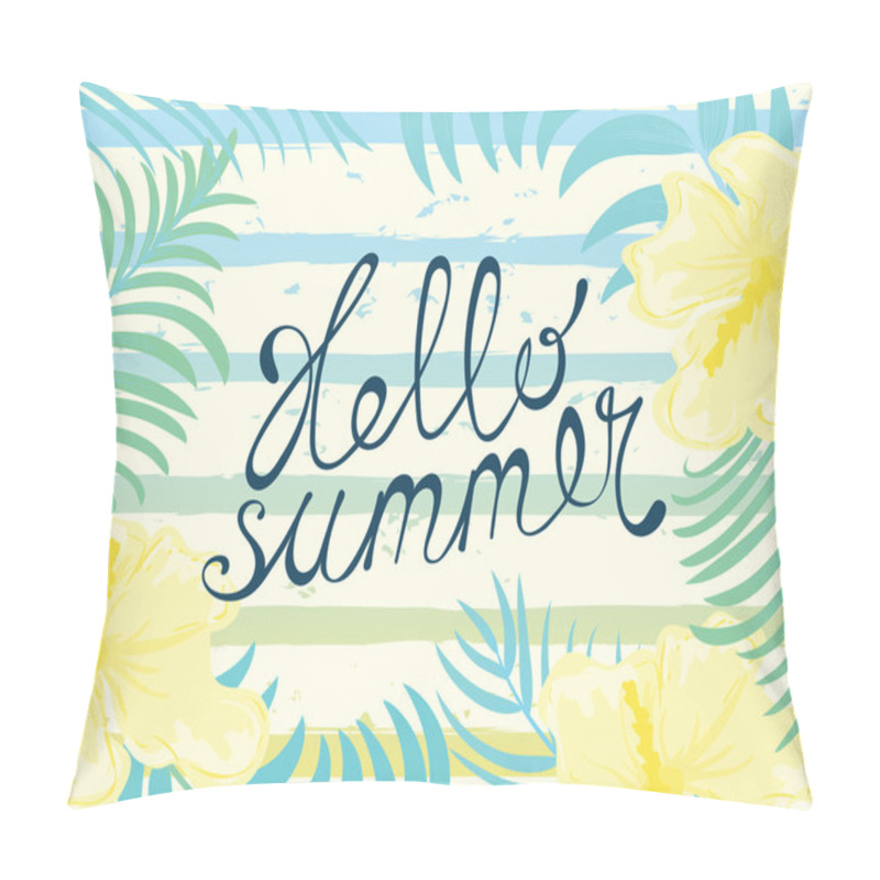 Personality  Hello Summer Card Pillow Covers