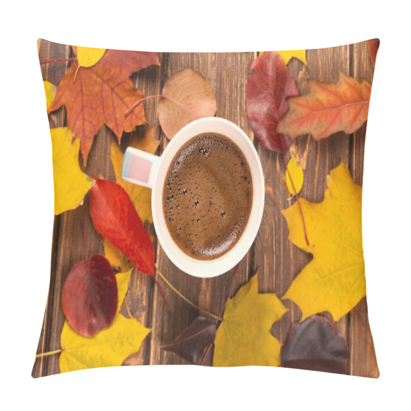 Personality  Coffee Cup In Autumn Pillow Covers