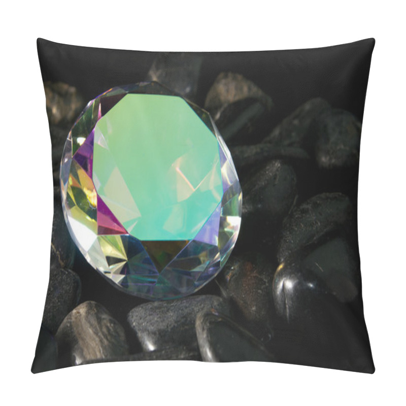 Personality  Mystic Topaz Faceted Gemstone Pillow Covers