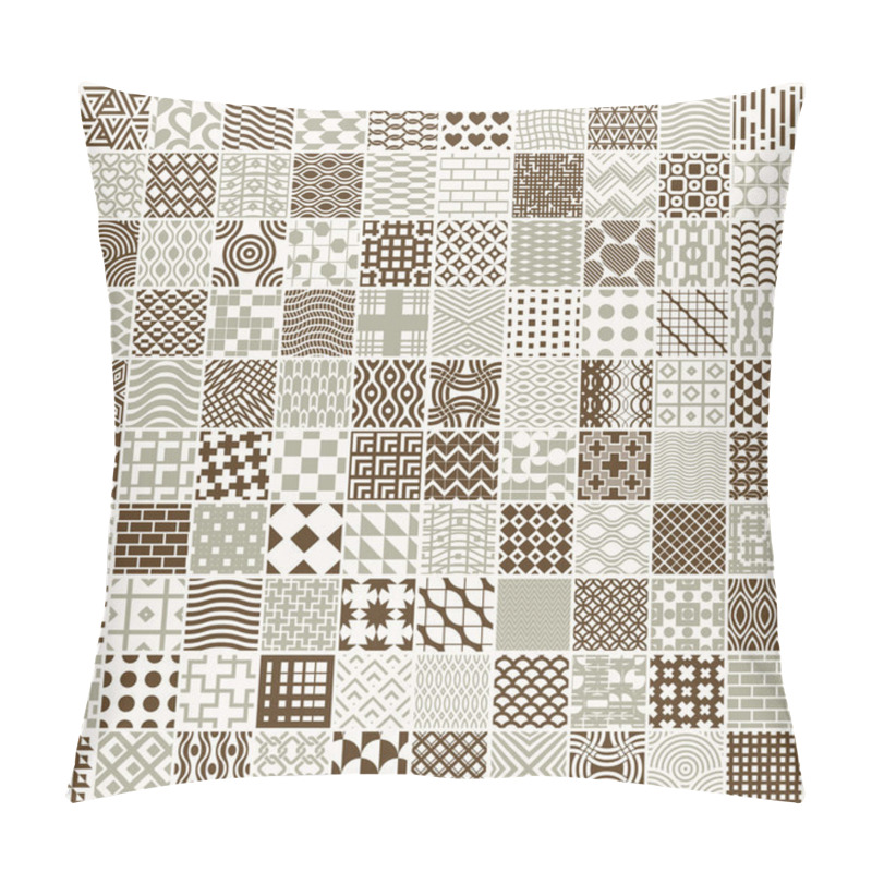 Personality  Set Of Vector Endless Geometric Patterns Composed With Different Pillow Covers