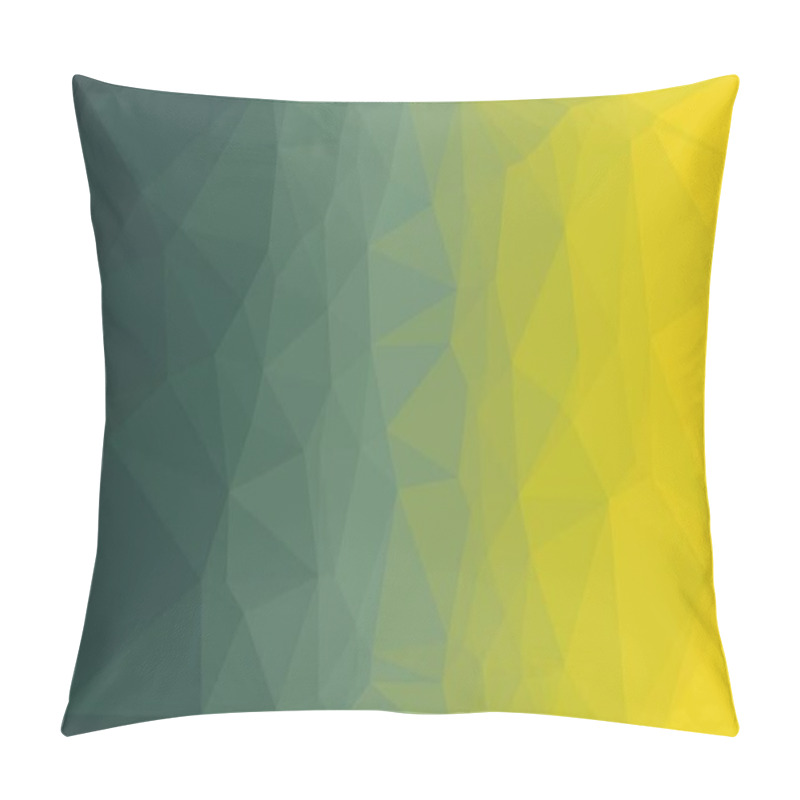 Personality  Geometric Background With Yellow Green Abstract Poly Pattern Pillow Covers