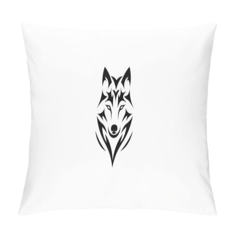 Personality  Vector Illustration Of A Wolf Portrait On A White Background For A Logo Pillow Covers