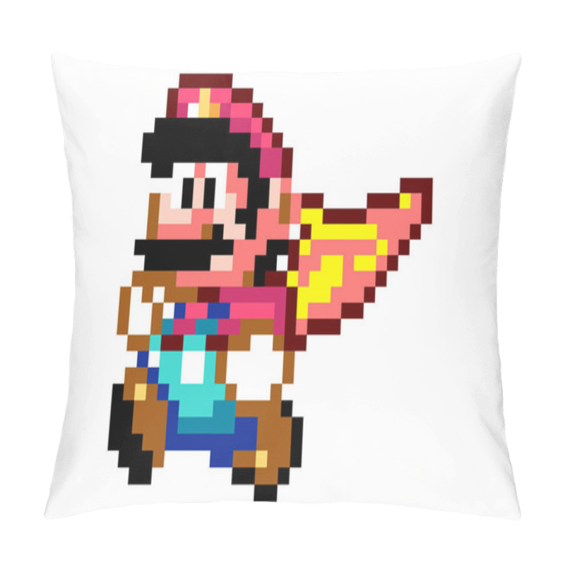 Personality  Pixel Art Of Mario Character Pillow Covers