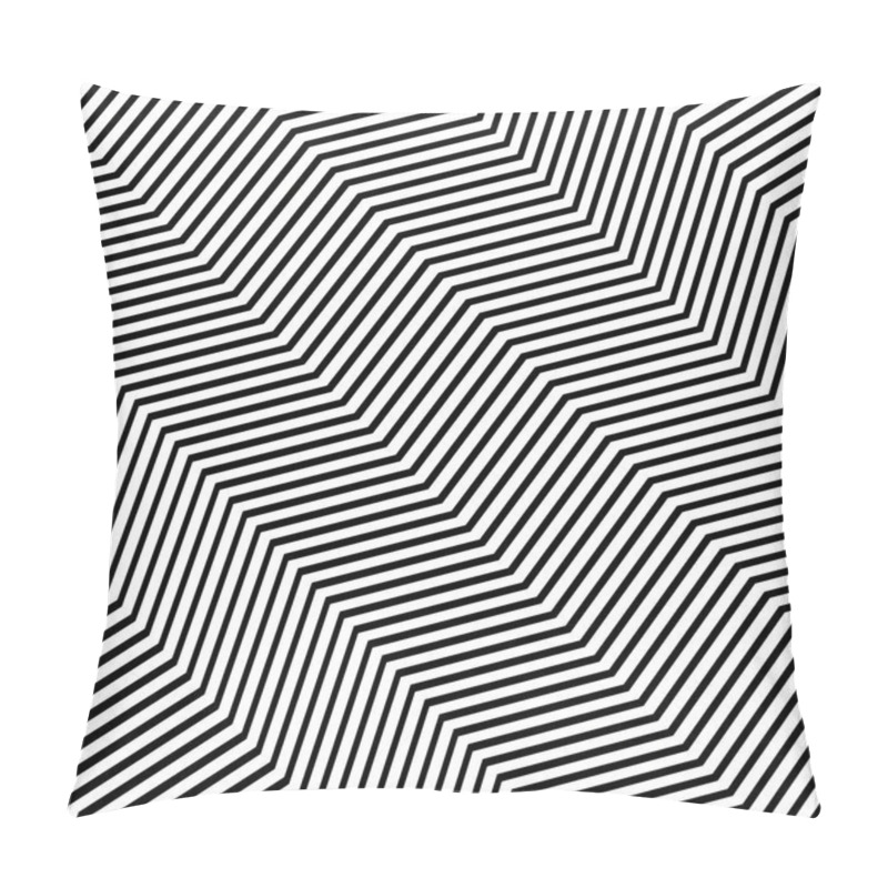 Personality  Diagonal, Oblique, Slanting Waving, Wavy, Zigzag Lines. Irregula Pillow Covers