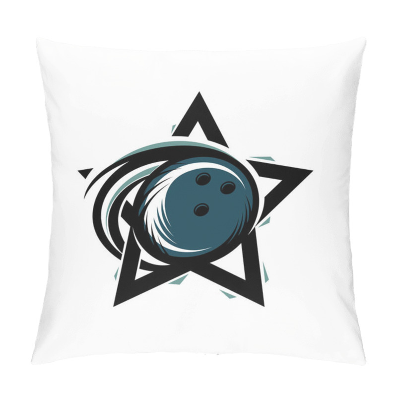 Personality  Bowling Star Logo Vector Pillow Covers