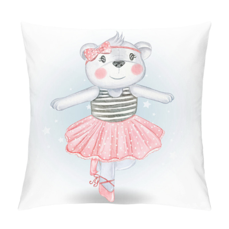 Personality  Baby Bear Dancing Ballerina Pillow Covers