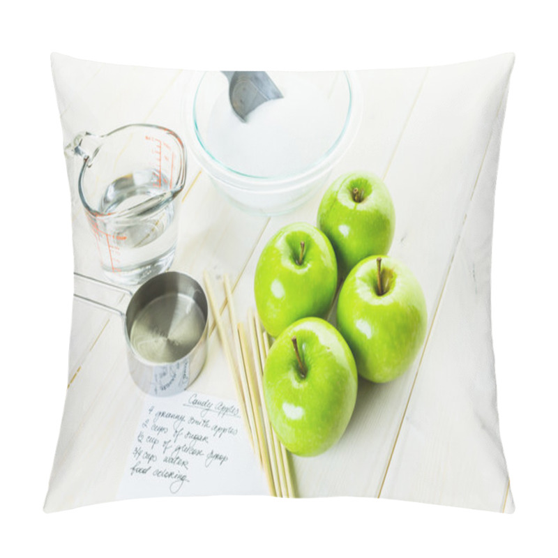 Personality  Preparing Homemade Black Candy Apples Pillow Covers