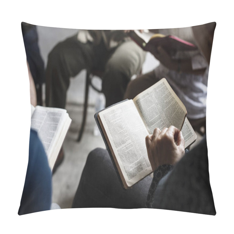 Personality  People Reading Bible And Praying Pillow Covers