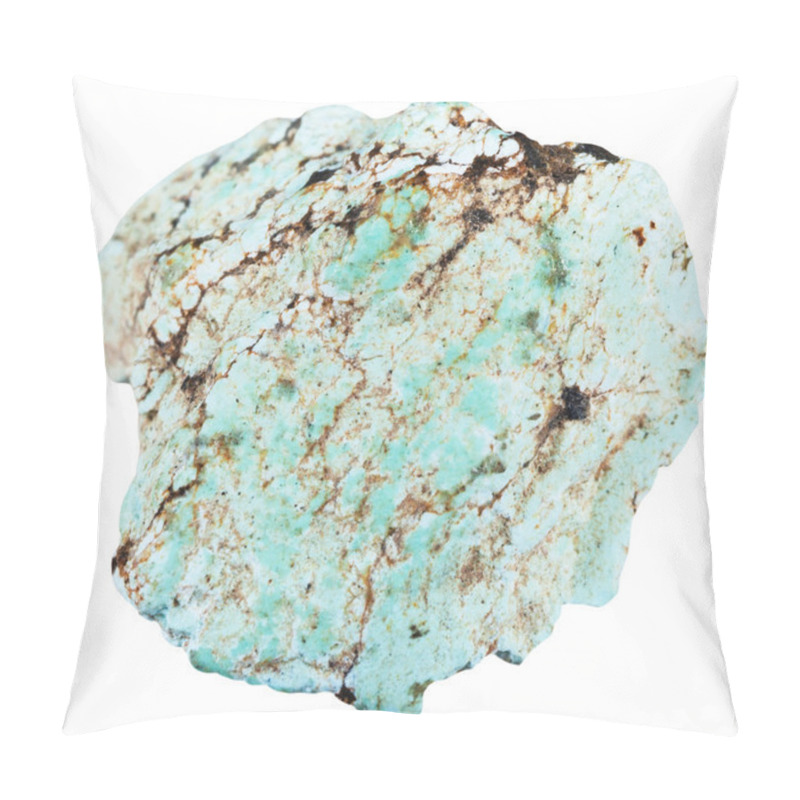 Personality  Turquoise Gemstone From Iran Isolated Pillow Covers