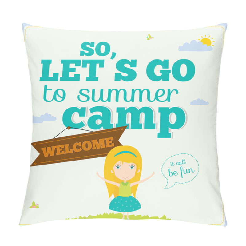 Personality  Lets Go Camp Pillow Covers