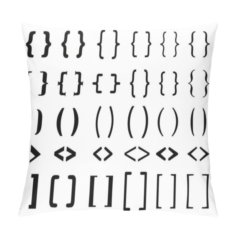 Personality  Different Brackets Set. Pillow Covers