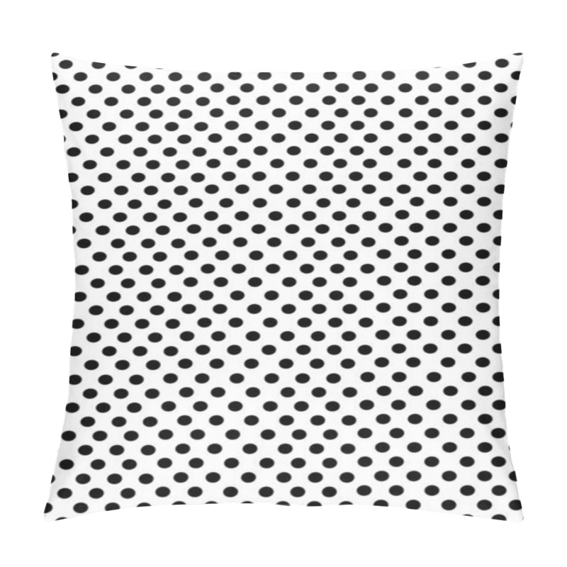 Personality  Black Dots On White Background Pillow Covers