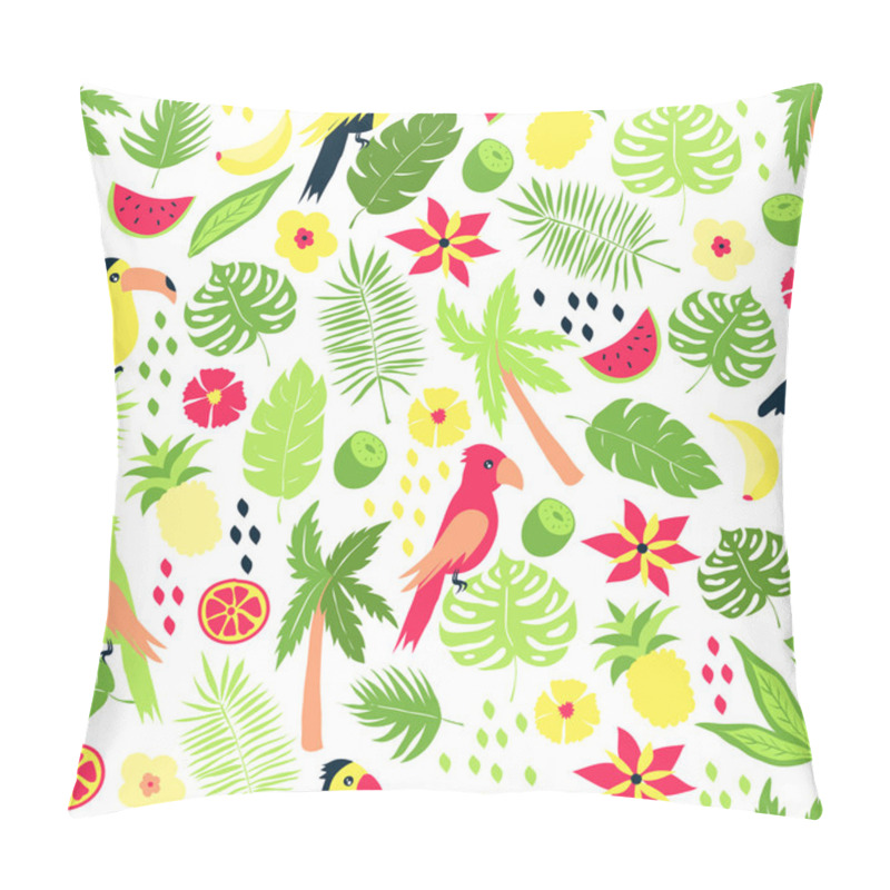 Personality  Vector Tropical Floral Seamless Pattern Pillow Covers