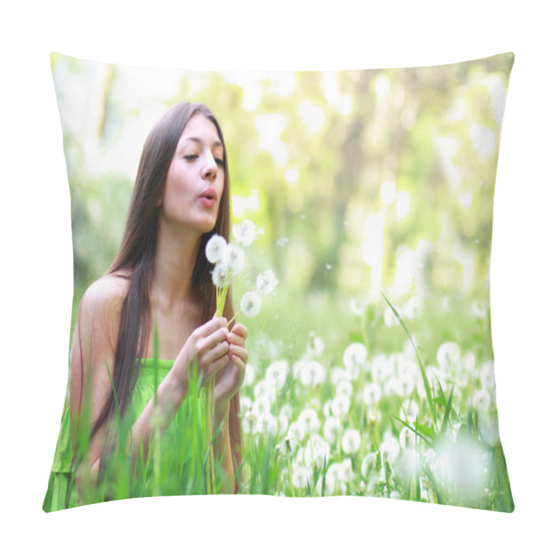 Personality  Spring Beauty Girl Pillow Covers