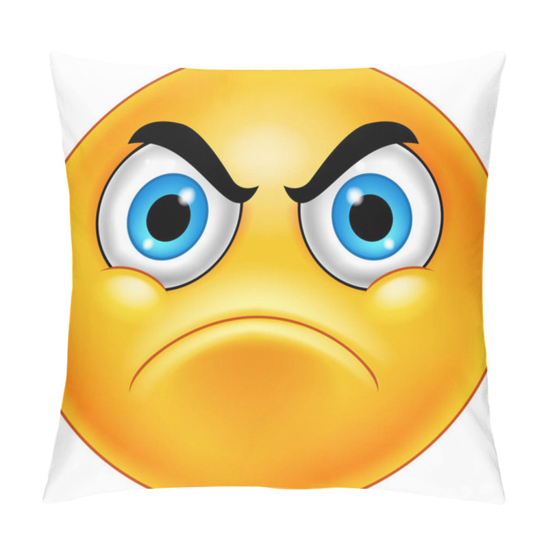 Personality  Cartoon Annoyed Smiley Emoticon Pillow Covers