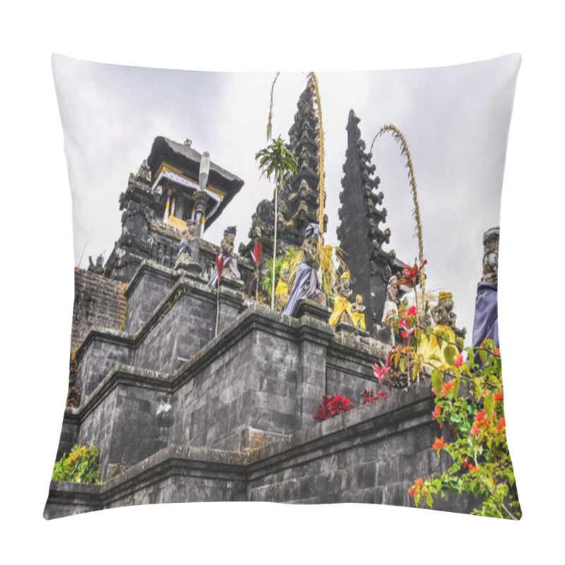 Personality  View Of  Pura Besakih Temple, Bali, Indonesia Pillow Covers