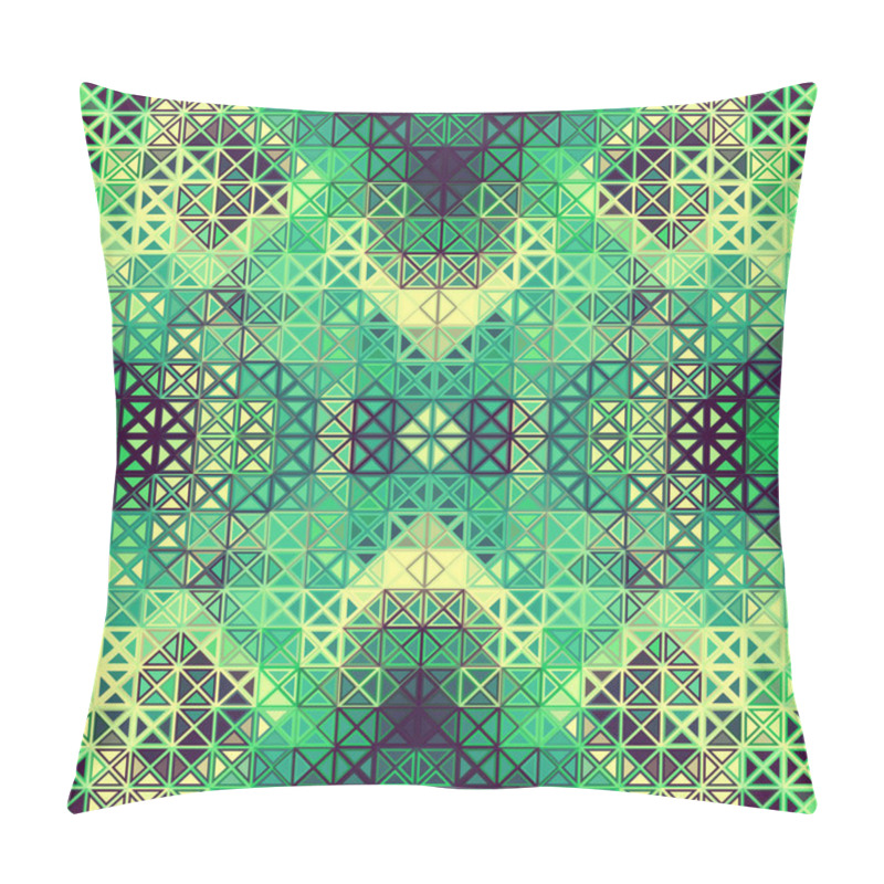 Personality  Geometric Abstract Pattern In Low Poly Style. Pillow Covers