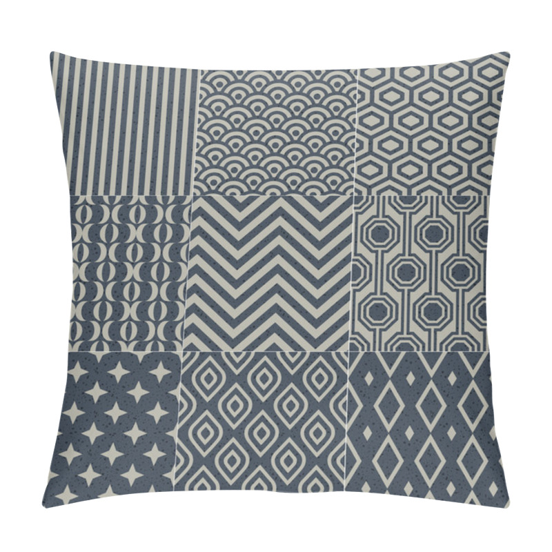 Personality  Seamless Geometric Pattern Grain Paper Texture Pillow Covers