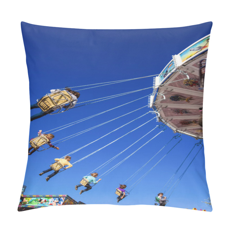 Personality  Carousel At A Folk Festival Pillow Covers