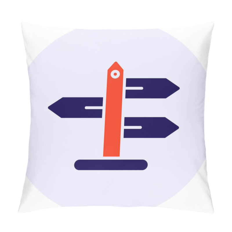 Personality  Signpost Vector Icon Design Pillow Covers