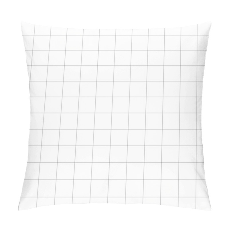 Personality  Squares Grid, Mesh. Graph, Plotting, Coordinate Paper Pattern, Texture Vector Illustration. Seamlessly Repeatable. Pillow Covers