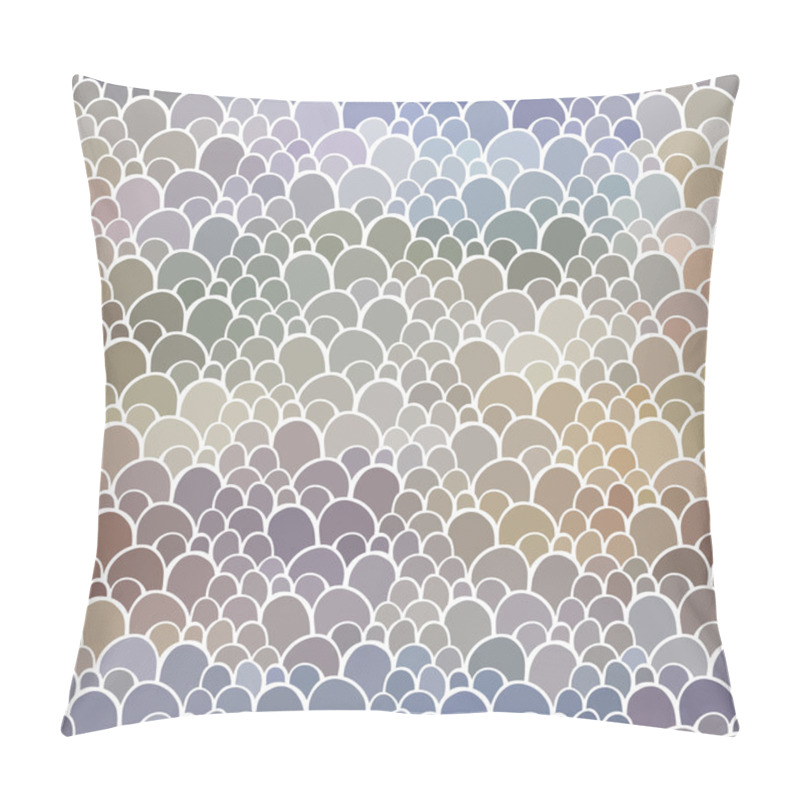 Personality  Seamless Pattern With Abstract Scale Texture Pillow Covers