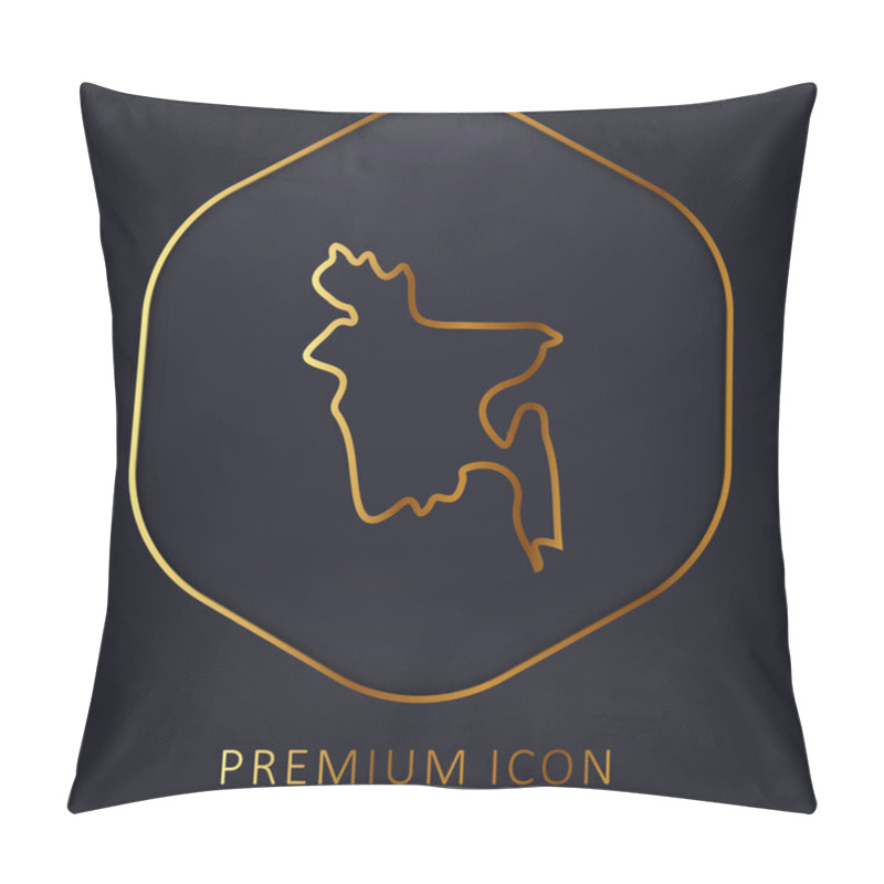 Personality  Bangladesh Golden Line Premium Logo Or Icon Pillow Covers