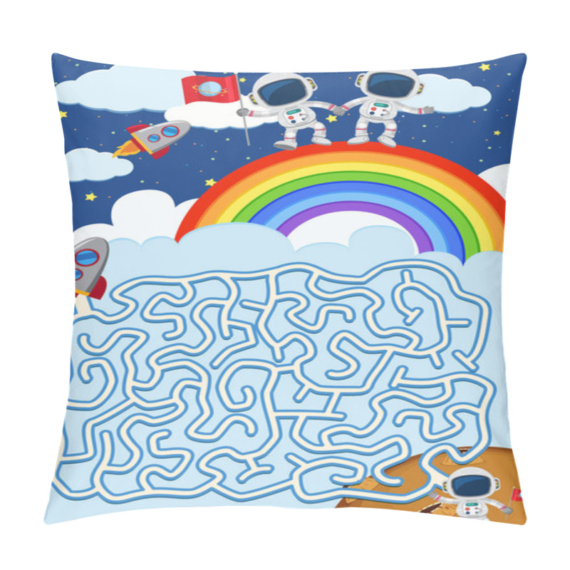 Personality  A Maze Game Template Pillow Covers