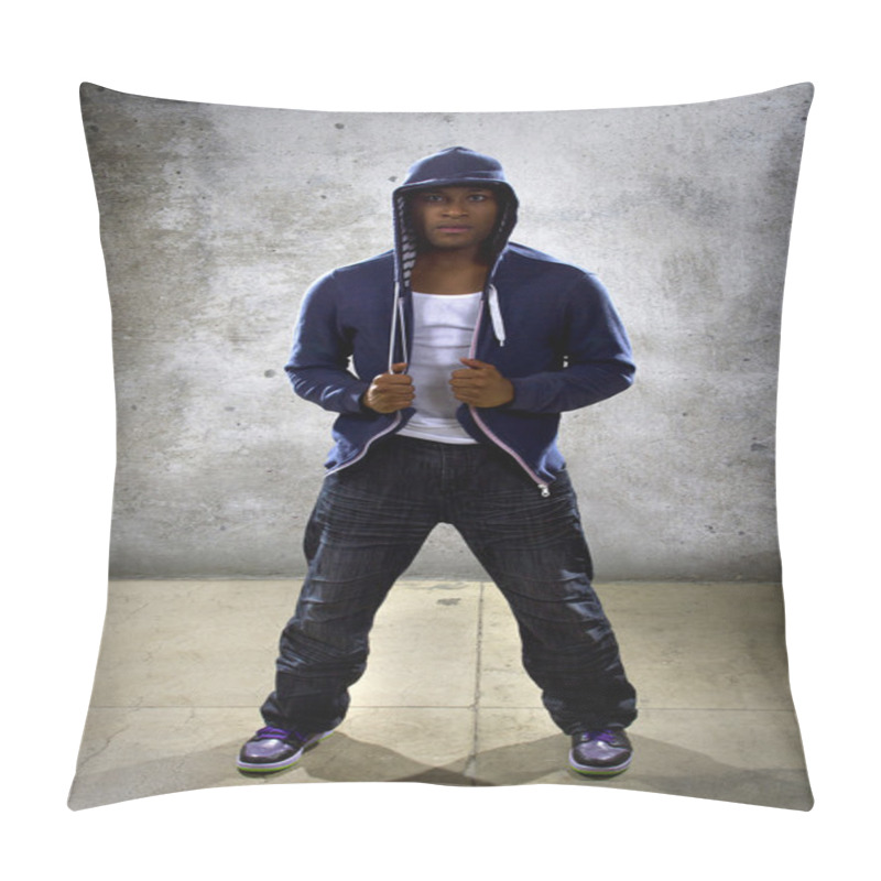 Personality  Black Male Dancing Hip Hop Pillow Covers