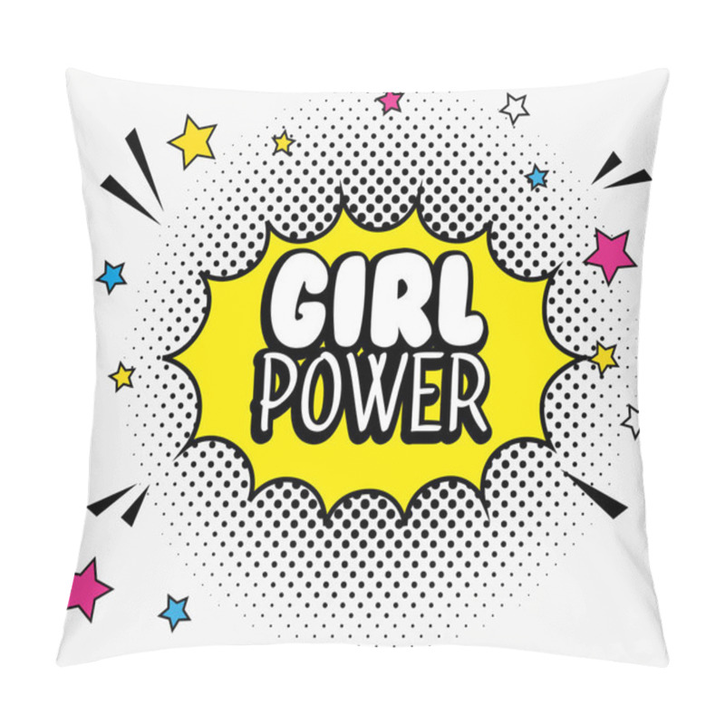 Personality  Fashion Star With Girl Power Message Pillow Covers