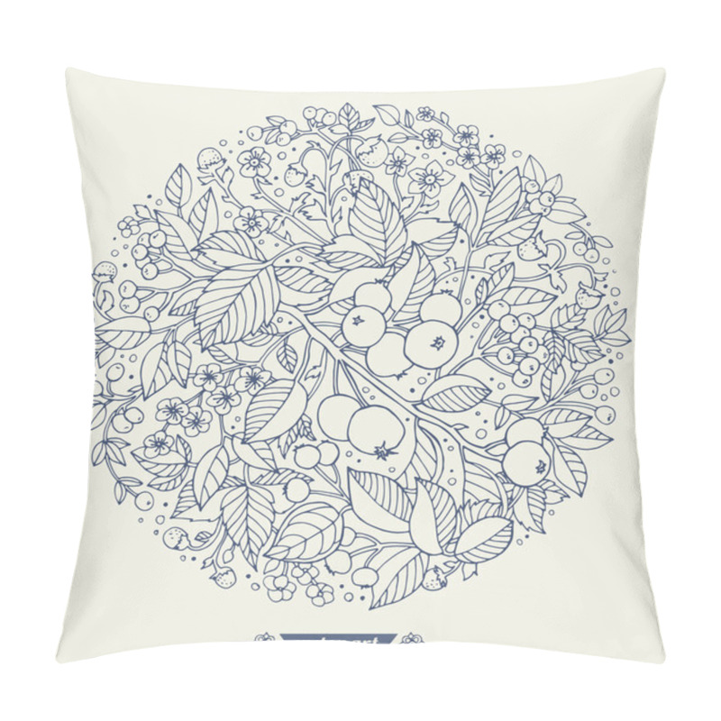 Personality  Rounded Floral Pattern Pillow Covers