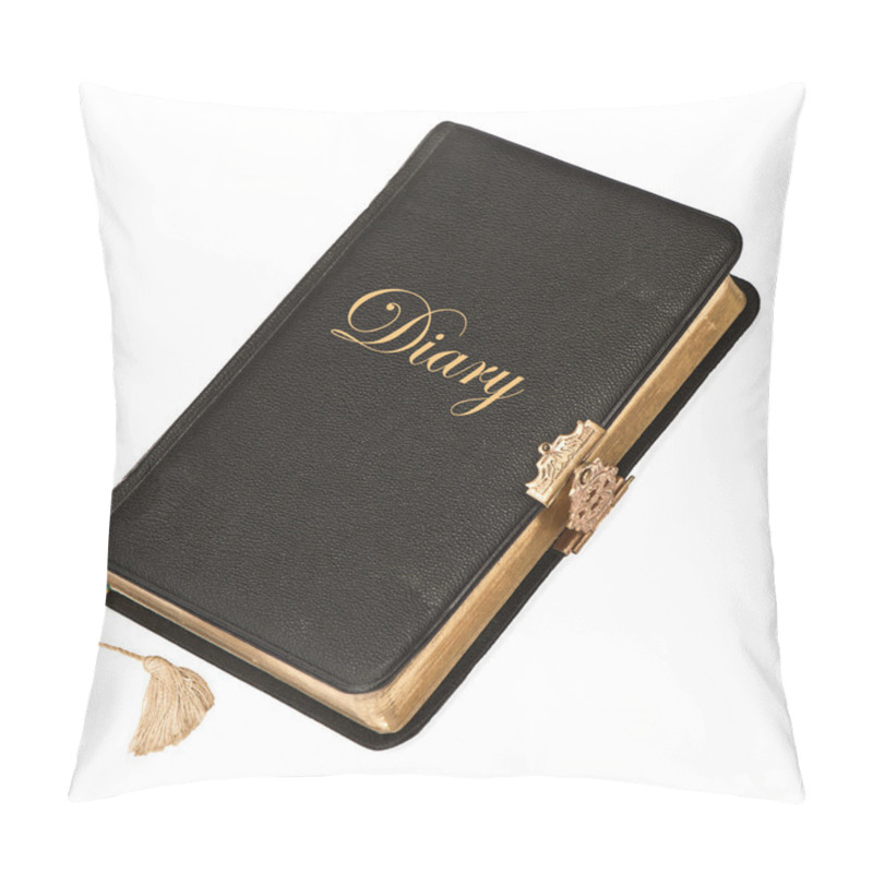 Personality  Black Diary Book With Golden Decoration Pillow Covers