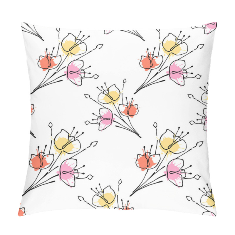 Personality  Vector Seamless Pattern, Graphic Illustration Pillow Covers