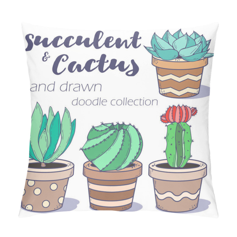 Personality  Cactus And Succulent Set Pillow Covers