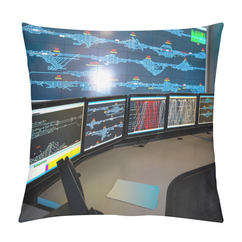 Personality  Control Room Of Railway Pillow Covers