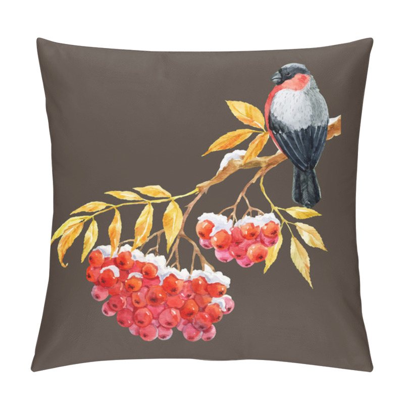 Personality  Bullfinch And Ashberry Pillow Covers