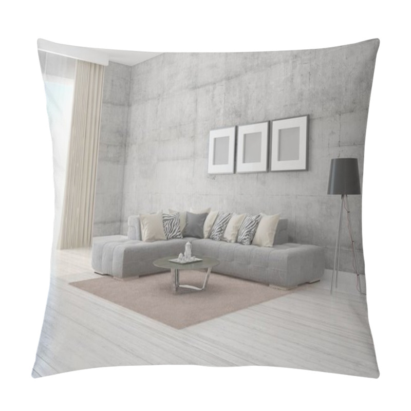 Personality  Mock Up Poster Comfortable Living Room. Pillow Covers