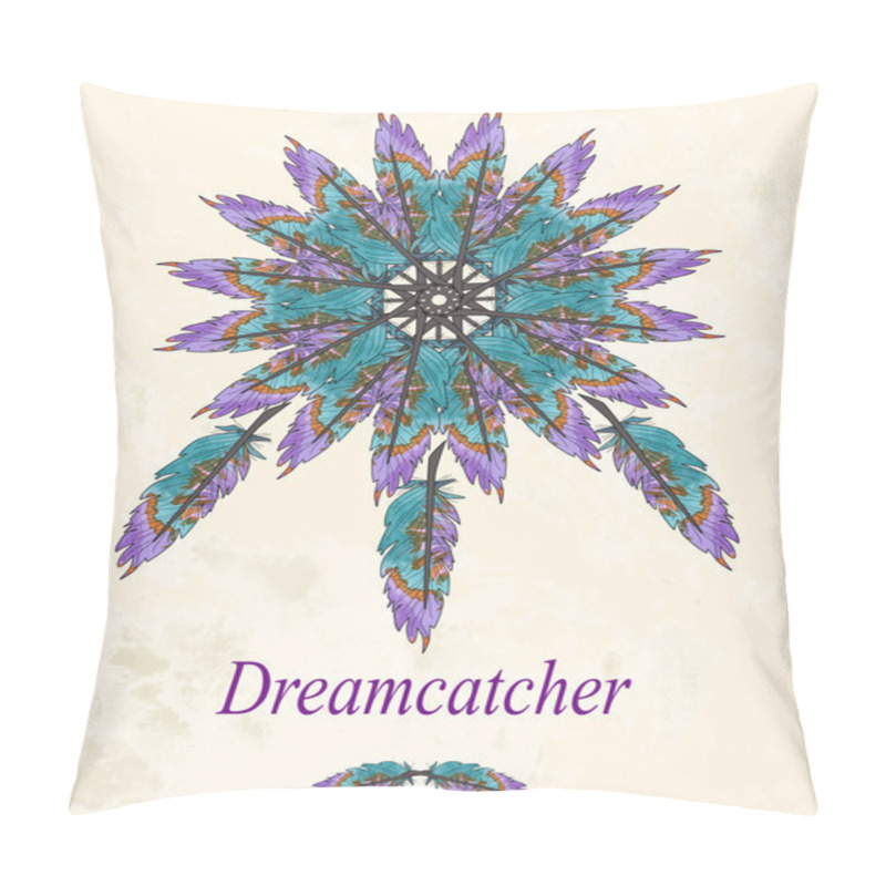 Personality  Background Of Dream Catcher. Pillow Covers