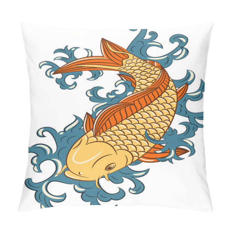 Personality  Japanese Style Koi (carp Fish) Pillow Covers