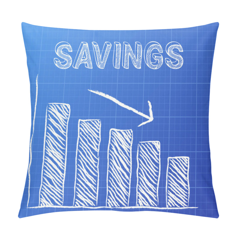 Personality  Savings Down Blueprint Pillow Covers