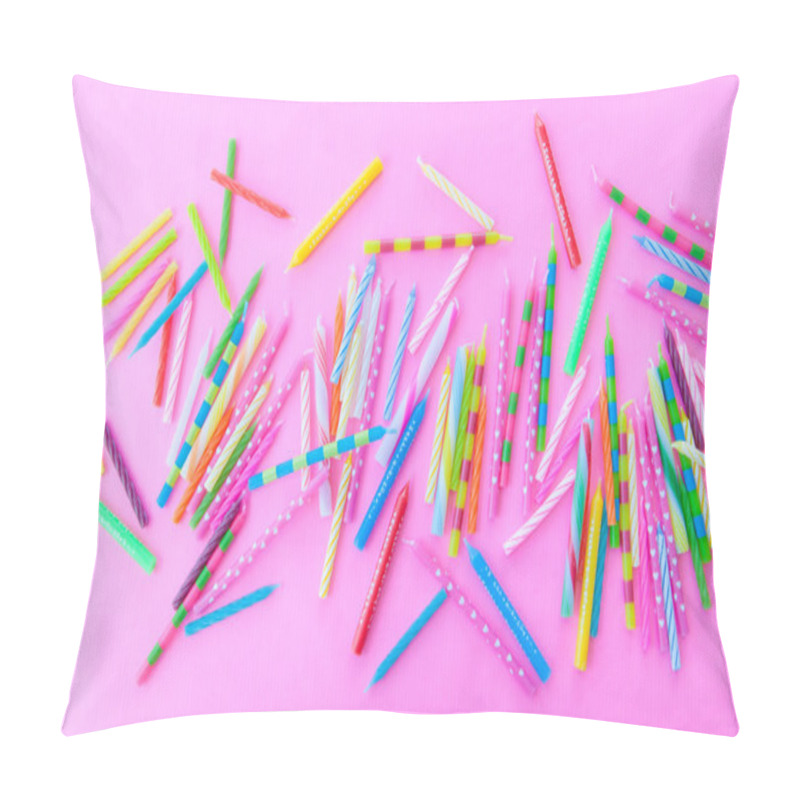 Personality  Variety Of Birthday Candles Pillow Covers