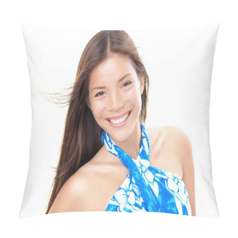 Personality  Summer Beach Woman Isolated Pillow Covers