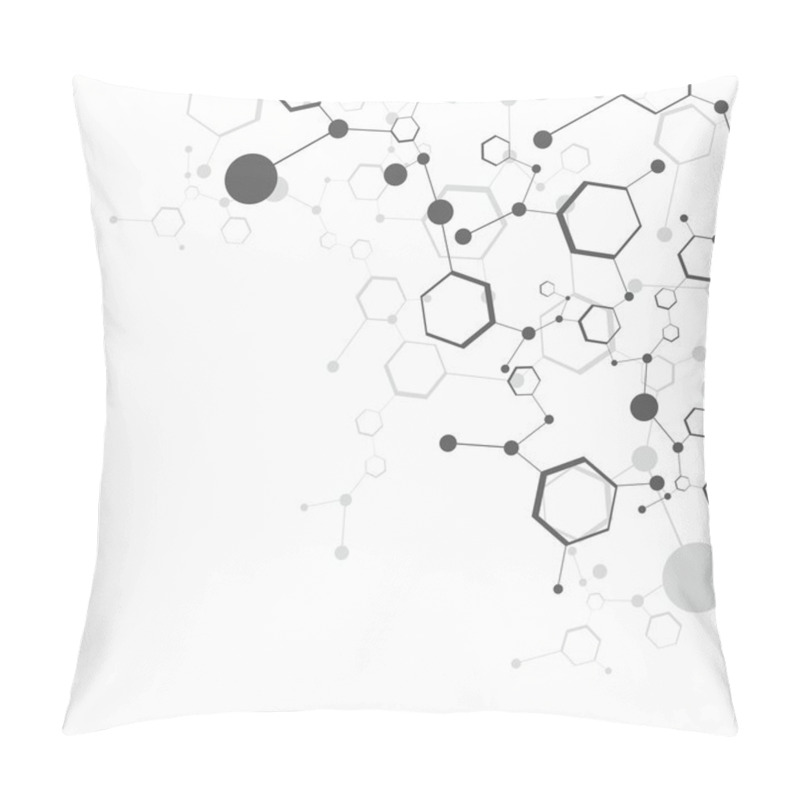 Personality  Molecule Background Pillow Covers