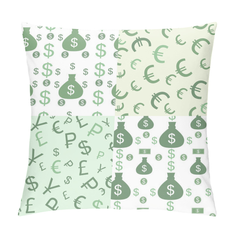 Personality  Seamless Pattern With Money Pillow Covers