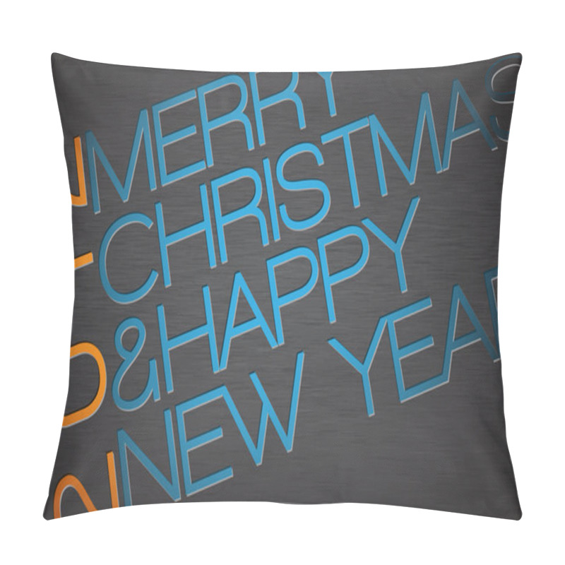 Personality  Abstract Vector Typography Christmas Card Pillow Covers