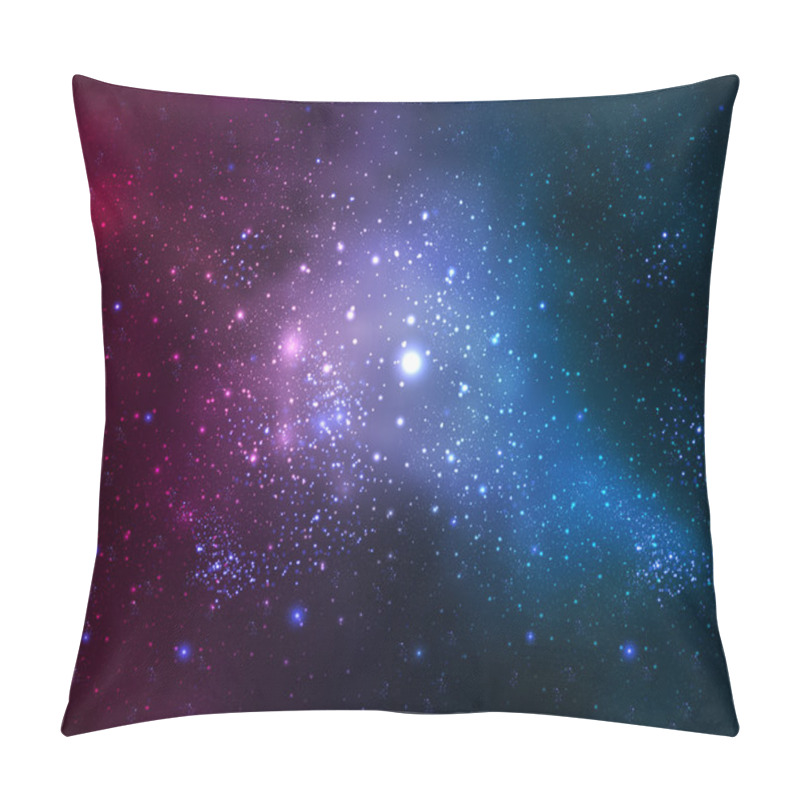 Personality  Bright Fuzzy Galaxy Pillow Covers