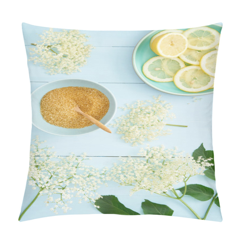 Personality  Ingredients For Making Elderflower Syrup Pillow Covers