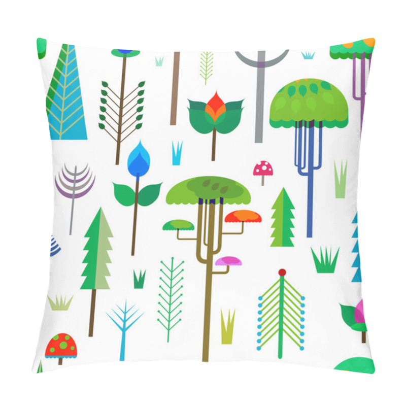 Personality  Seamless Forest Pattern Pillow Covers